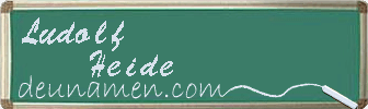 Ludolf Heide Visitenkarte
